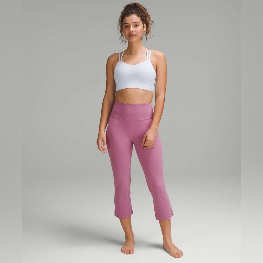 Lululemon Pink Groove Super-High-Rise Flare Capri Leggings Women’s Size 0
